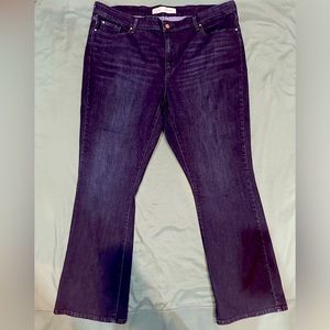 LEVI STRAUSS MID-RISE BOOTCUT JEANS BLUE 22M- W36 X L32. EUC. WATERLESS TECH